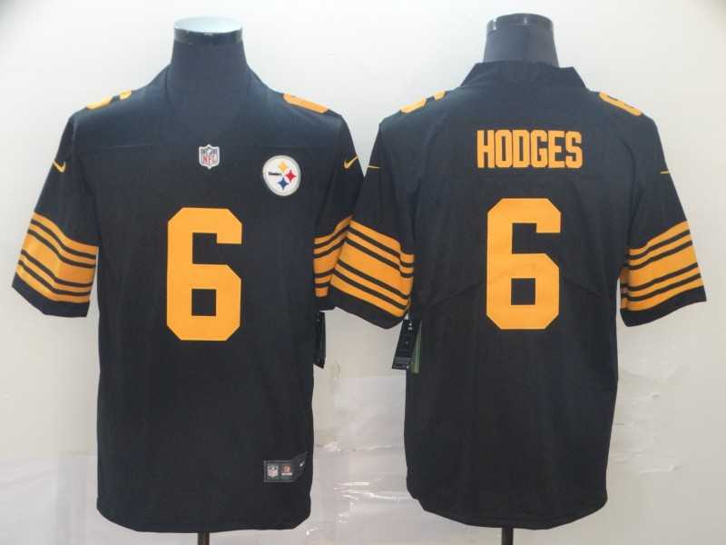 Nike Steelers 6 Devlin Hodges Black Color Rush Limited Jersey,We sell and wholesale Nike Steelers 6 Devlin Hodges Black Color Rush Limited Jersey on line form chian!